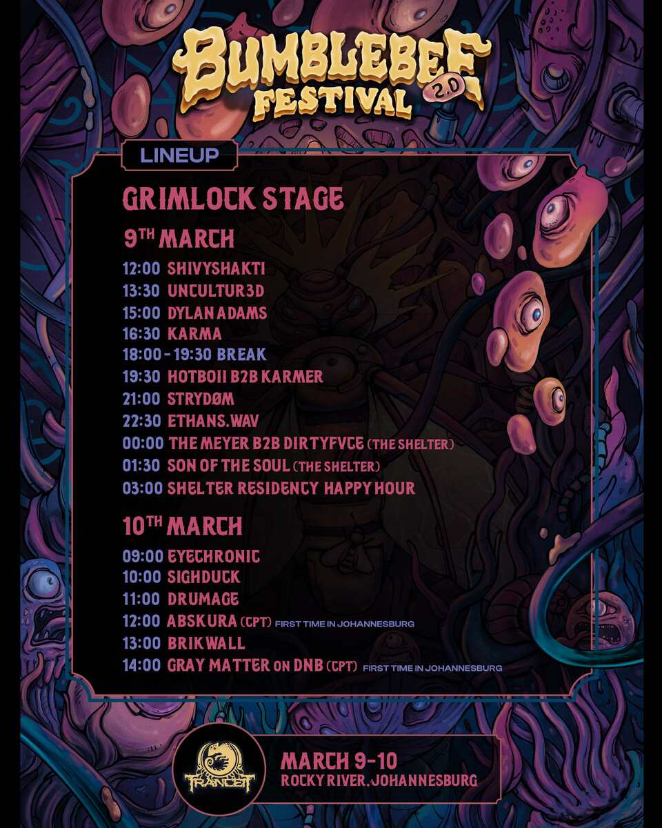 Grimlock Stage Line Up Time
